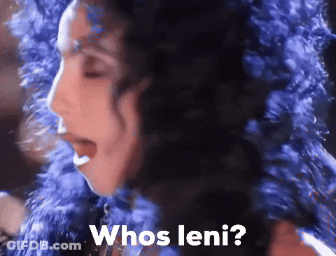 Woman With Blue Hair Whos Leni GIF