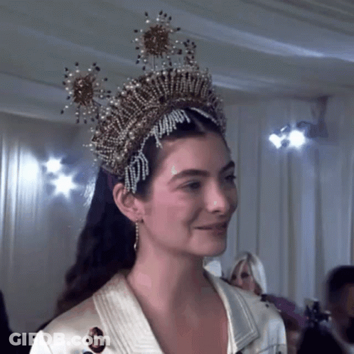 Woman With Blue Paint On Face GIF