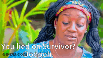 Woman With Braids And Headband Says You Lied On Survivor Oooh GIF
