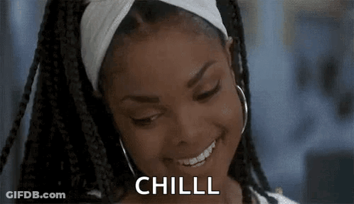 Woman With Braids And Hoop Earrings Smiling Chill GIF