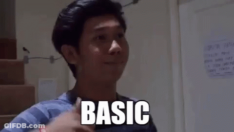 Woman With Braids And Hoop Earrings Smiling Says It's A Bit Basic GIF
