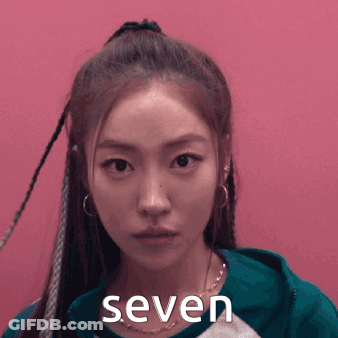 Woman With Braids And Seven On Face GIF