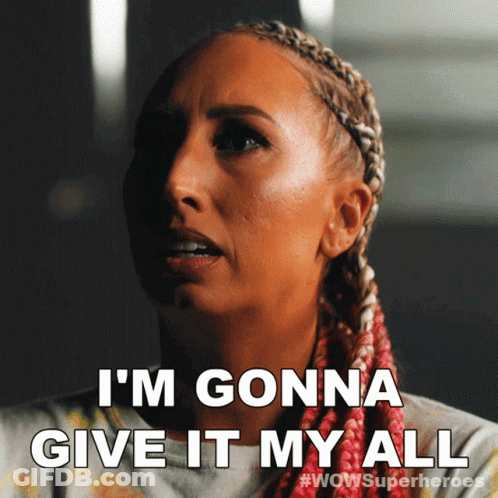 Woman With Braids Saying I'm Gonna Give It My All GIF