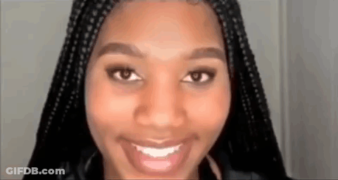 Woman With Braids Smiling GIF