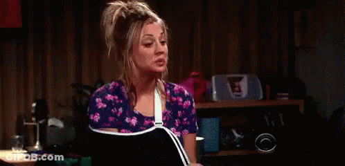 Woman With Broken Arm In Cast GIF