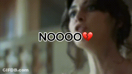 Woman With Broken Heart Nooo GIF