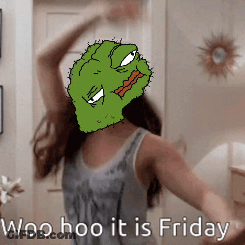 Woman With Cactus Head Saying Woo Hoo It Is Friday GIF