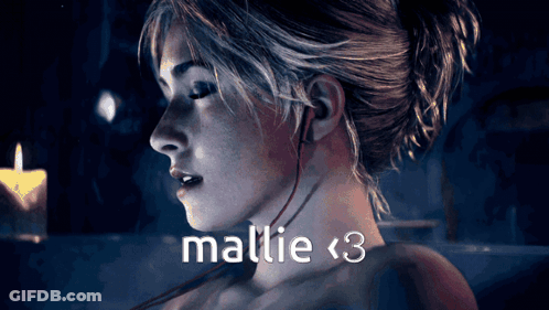 Woman With Candle And Mallie < 3 GIF