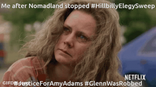 Woman With Caption Me After Nomadland Stopped Hillbillyelegysweep GIF