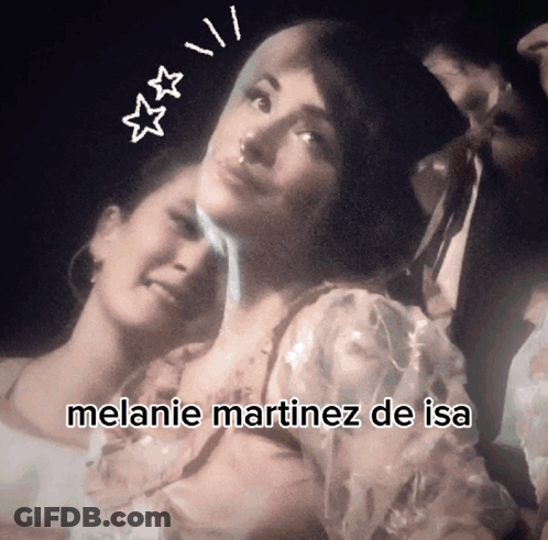 Woman With Caption Melanie Martinez De Isa GIF