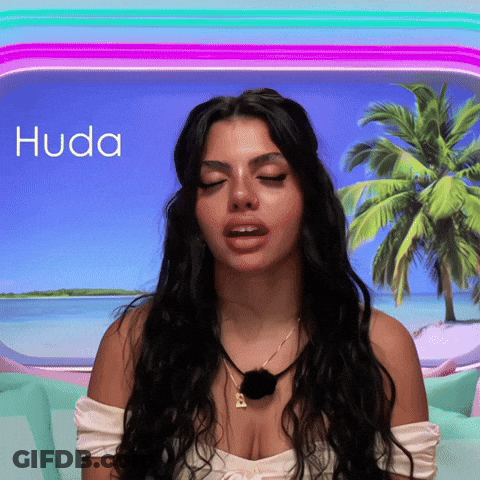 Woman With Closed Eyes Huda GIF