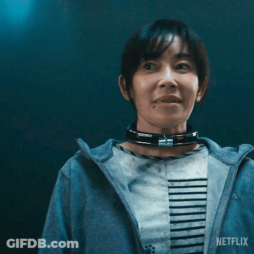 Woman With Collar Says Don't Worry I'm Okay GIF