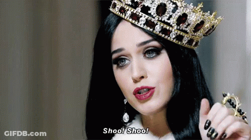 Woman With Crown And Ring Talking GIF