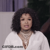 Woman With Curly Hair And Necklace GIF