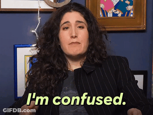 Woman With Curly Hair I'm Confused Framed Pictures GIF