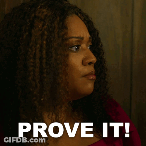 Woman With Curly Hair Prove It GIF