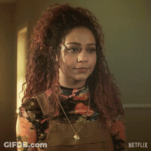 Woman With Curly Hair Says You're Right In Netflix Ad GIF