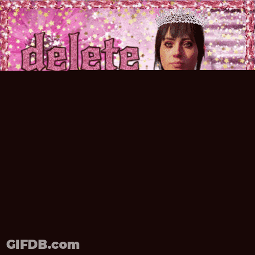 Woman With Delete This Fat GIF