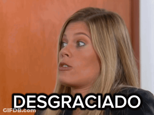 Woman With Desgraciado Sticker GIF