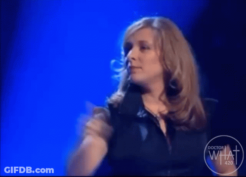 Woman With Doctor What 420 On Blue Background GIF