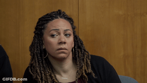 Woman With Dreadlocks And Amanda Necklace GIF