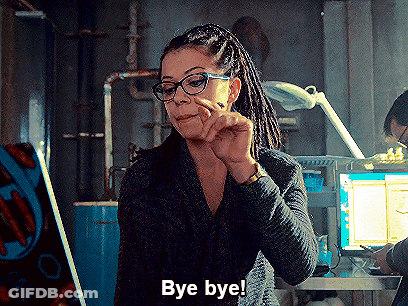 Woman With Dreadlocks And Glasses Saying Bye Bye GIF