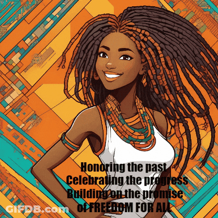 Woman With Dreadlocks Honoring The Past Celebrating The Progress GIF