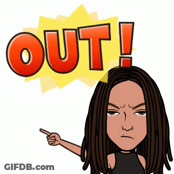 Woman With Dreadlocks Pointing At Out GIF