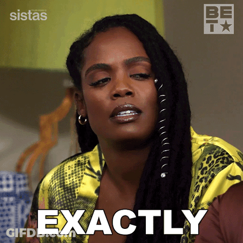 Woman With Dreadlocks Saying Sistas GIF