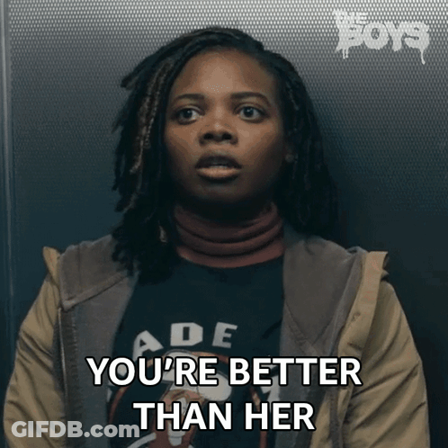 Woman With Dreadlocks Saying You're Better Than Her GIF