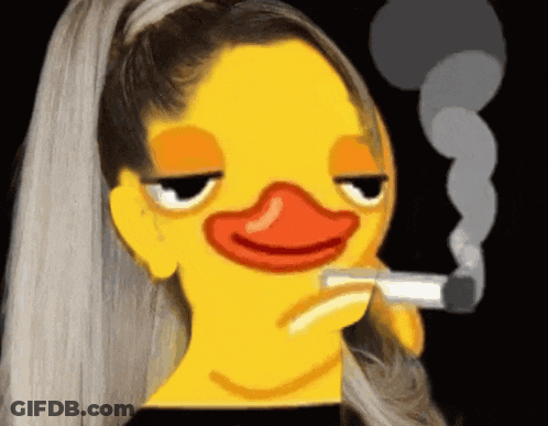 Woman With Duck Face Smoking Cigarette GIF