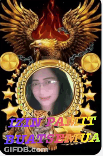Woman With Eagle And Tiger Buat Semua GIF