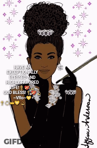 Woman With Exceptionally Blessed Life God Bless GIF