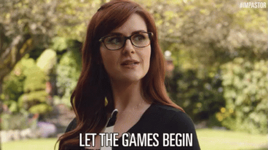 Woman With Eyeglasses Let The Games Begin GIF