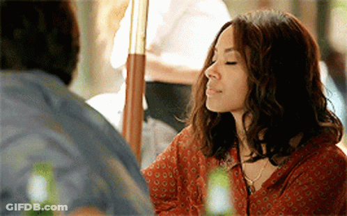 Woman With Eyes Closed GIF