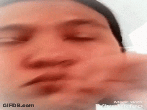 Woman With Eyes Closed And Mouth Open GIF