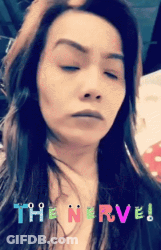Woman With Eyes Closed Close Up GIF