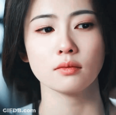 Woman With Eyes Closed Close Up GIF