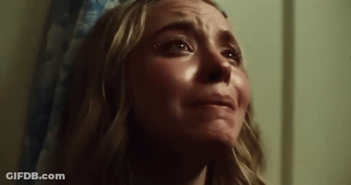 Woman With Eyes Closed Close-Up GIF