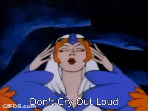 Woman With Eyes Closed Don't Cry Out Loud GIF