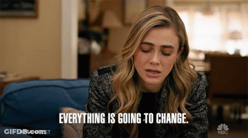 Woman With Eyes Closed Everything Is Going To Change GIF