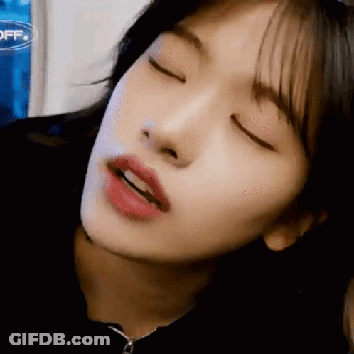 Woman With Eyes Closed GIF