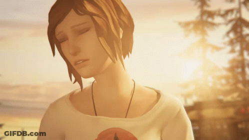 Woman With Eyes Closed In White Pumpkin Shirt GIF