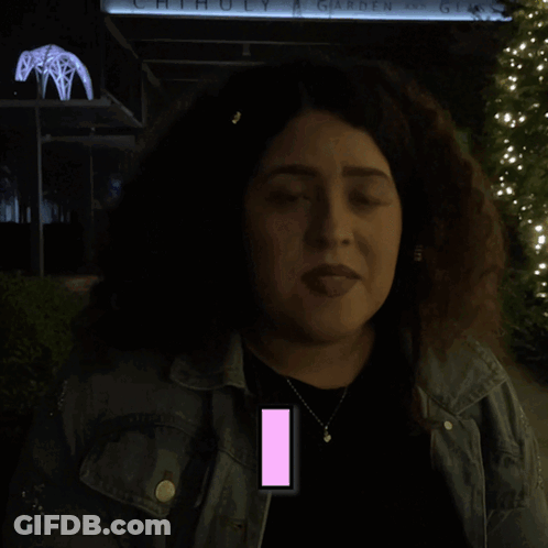Woman With Eyes Closed Power GIF