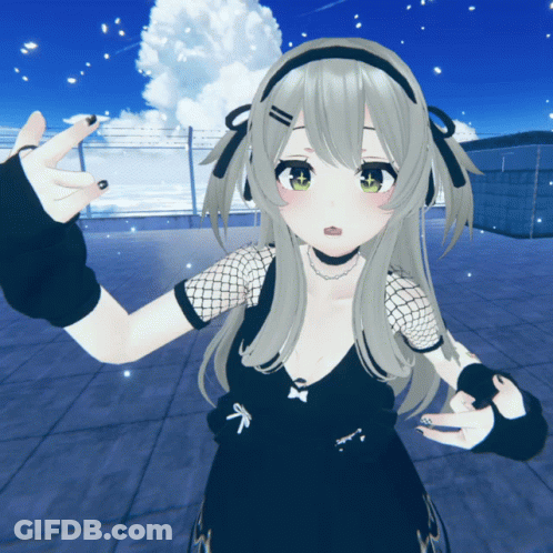 Woman With Eyes Closed Saying Wait GIF