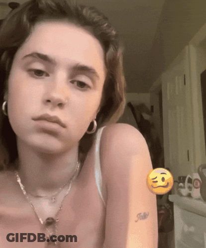 Woman With Faith Tattoo GIF
