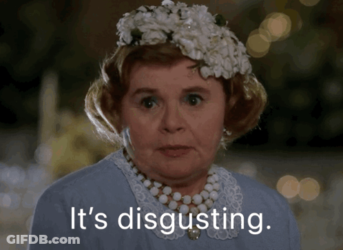 Woman With Flower Crown Saying Its Disgusting GIF