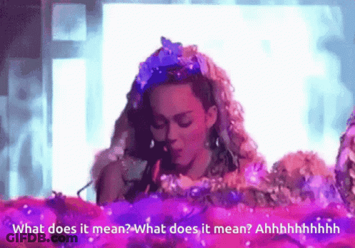Woman With Flower Crown Says What Does It Mean Ahhhh GIF