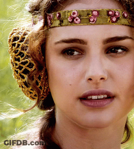 Woman With Flower Headband Close Up GIF