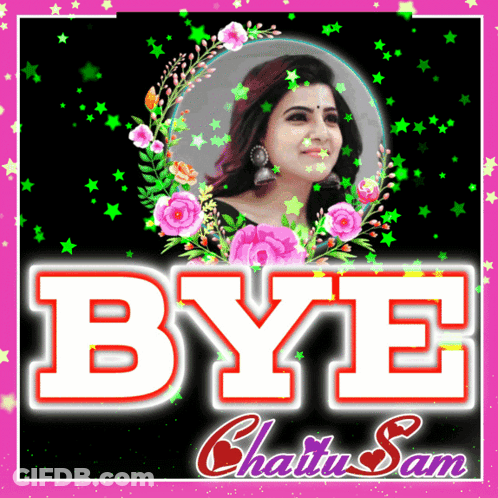 Woman With Flowers Bye Chatu Sam GIF